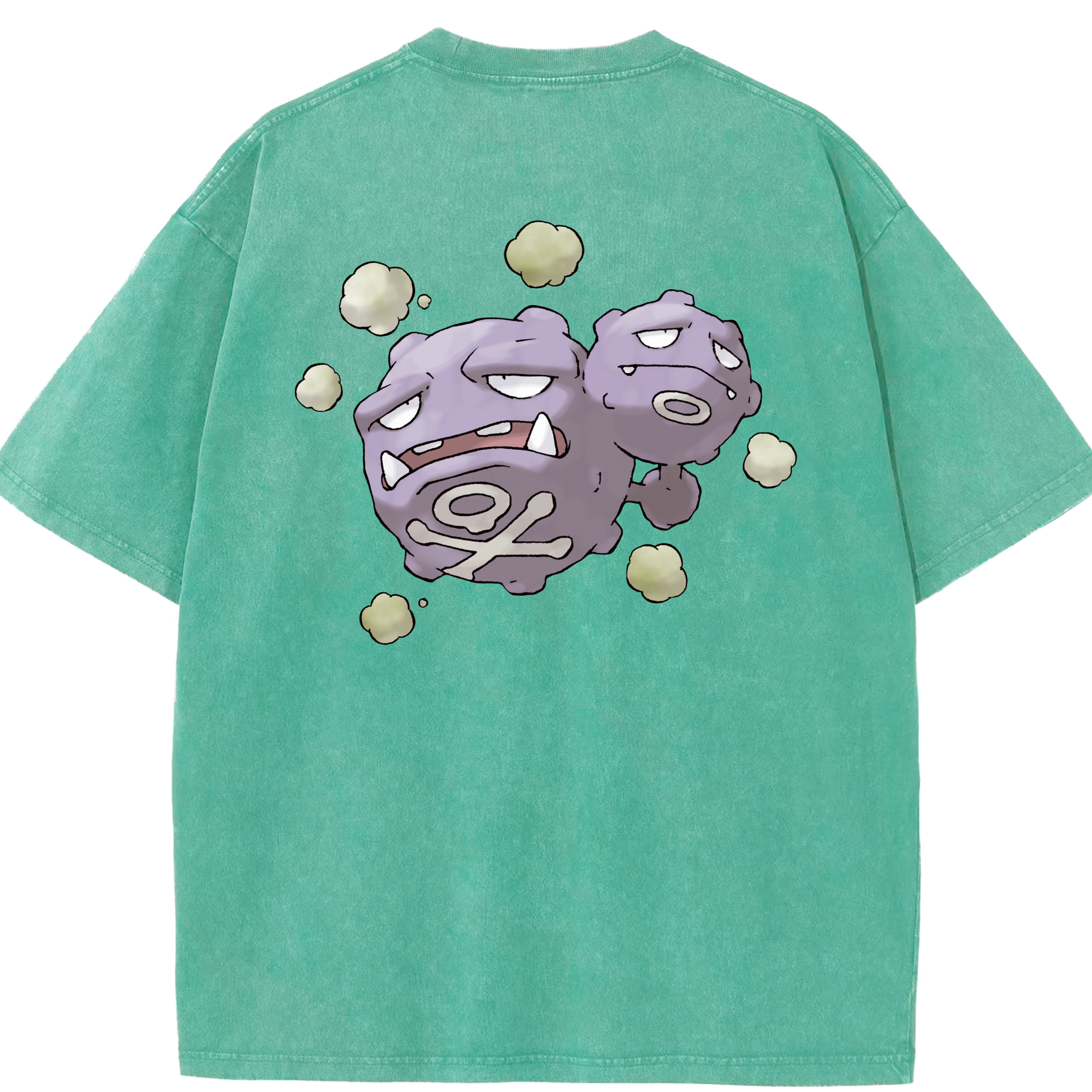 （画像用） ポケットモンスター Pokémon 綿100% ヴィンテージ風 半袖Tシャツ（背面プリント）